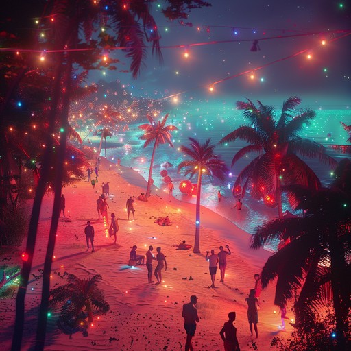 A high energy electro song perfect for celebrating sunny summer days by the beach. Featuring vibrant synths, catchy melodies, and a driving beat, this track will make you want to dance and enjoy the moment. Feel the excitement of a neon lit beach party under the stars.