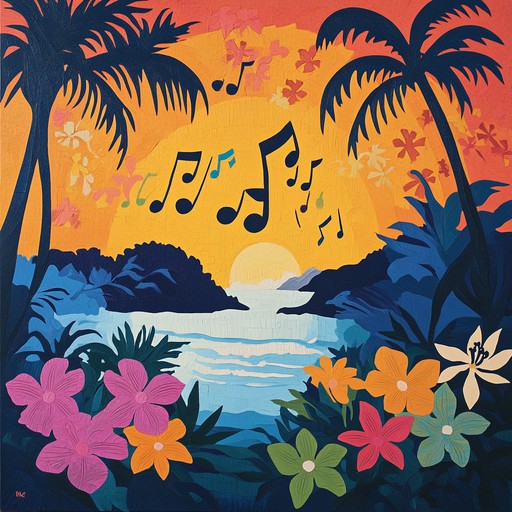 An uplifting instrumental piece combining lively tropical rhythms and melodies that evoke the feeling of freedom and pure joy, transporting listeners to sun soaked beaches and carefree moments