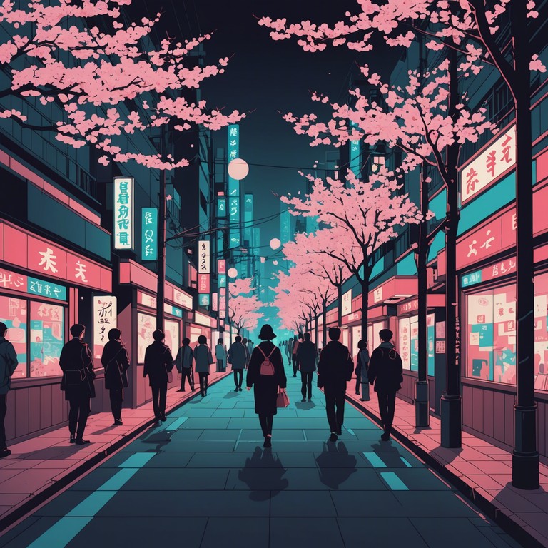 This track encapsulates the essence of a vibrant tokyo night through the lens of j pop, injected with electrifying energy and ambient city sounds. A fusion of traditional and modern, the music portrays the dynamic pulse of japan's bustling metropolis, capturing both its ancient serenity and modern day excitement.