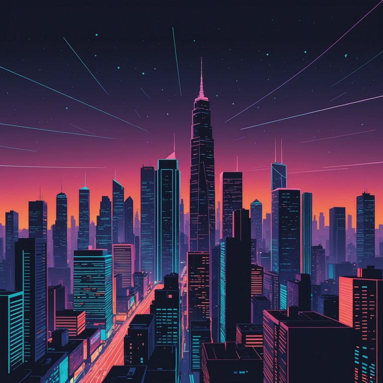 An audio journey through the streets of a digital metropolis at night, where the rebel spirit of its denizens comes alive under the glow of neon lights.