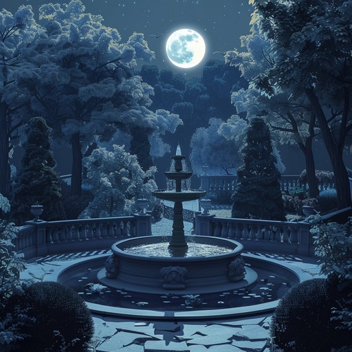 This sophisticated waltz is designed to evoke the grace and elegance of a moonlit garden, incorporating rich, luxurious melodies and complex harmonies. Its flowing three quarter time signature carries listeners through a dreamy landscape filled with intricate instrumental interplay, perfect for a refined evening of ballroom dancing or quiet contemplation.