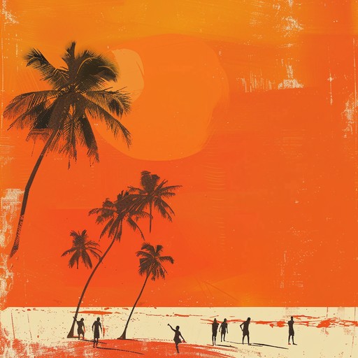 A lively bossa nova track with upbeat rhythms and playful melodies, capturing the essence of a sunset beach party. The sound brings to life vivid images of sandy shores, dancing silhouettes, and the warm glow of the setting sun. The intricate guitar strumming complements the delightful percussion, creating an infectious groove.