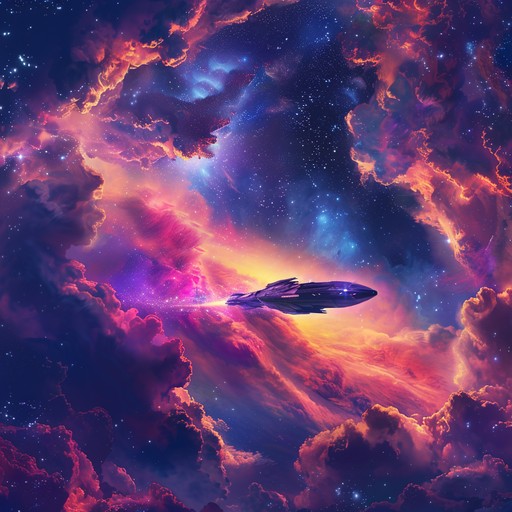 This dynamic and exciting instrumental piece features a dreamy synthesizer that takes the listener on a captivating journey through the cosmos. It weaves complex rhythms and uplifting melodies to evoke a sense of wonder and adventure, perfect for space explorations