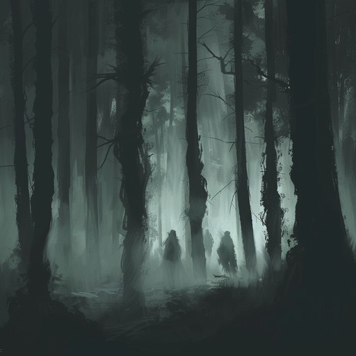 Explore the depths of a haunted forest with eerie ambient soundscapes, invoking a sense of mystery and unease. Whispers through the trees, distant ghostly howls, and shadowy rustlings create a chilling auditory experience. This composition uses subtle drones and slightly distorted effects to enhance the feeling of wandering through an enchanted, yet haunting, woodland. Ideal for horror film backdrops or immersive spooky experiences.