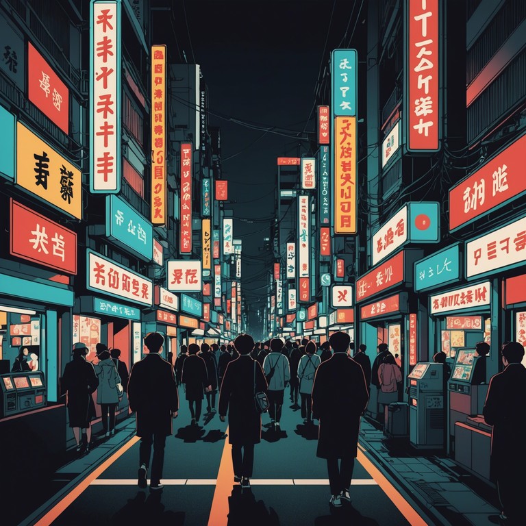 This track captures the unstoppable energy and shimmering lights of tokyo at night through a vivid soundscape that combines traditional japanese instruments with modern jpop rhythms. The piece embodies the hustle of the streets and the serene beauty of japan’s cultural heart