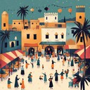 a lively mix of moroccan beats and festive melodies.