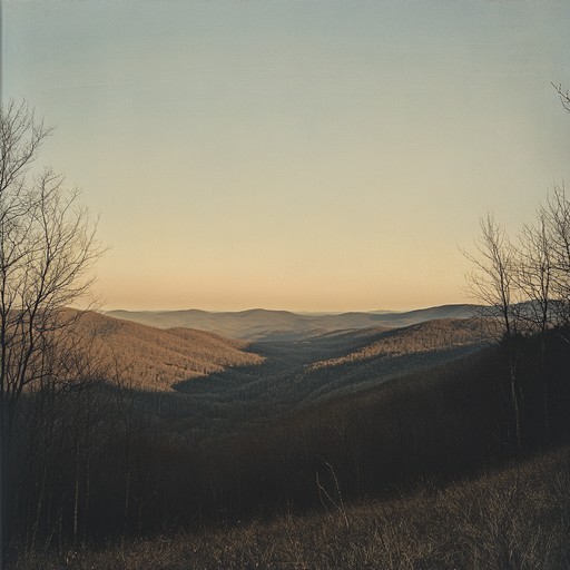 A sophisticated bluegrass instrumental capturing the quiet enchantment of an appalachian mountain evening. Delicate banjo and graceful fiddle glide through the melody, underpinned by a gentle rhythm. The track conjures a sense of peace and reflection, ideal for calm and thoughtful moments