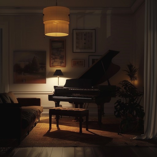 Drenched in the soft glow of moonlight, this sentimental cabaret piano composition summons the quiet intimacy of old nightclubs. The melancholic undertones guide listeners through an emotional journey, full of love and nostalgia.