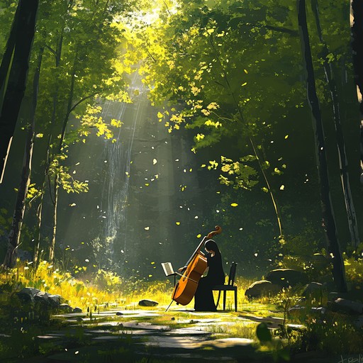 This orchestral composition brings the forest to life with vibrant melodies and dynamic rhythms. Strings, brass, and woodwinds intertwine to create an energetic atmosphere, painting a vivid picture of nature in full bloom. Perfect for a joyful and adventurous experience in an animated natural setting.