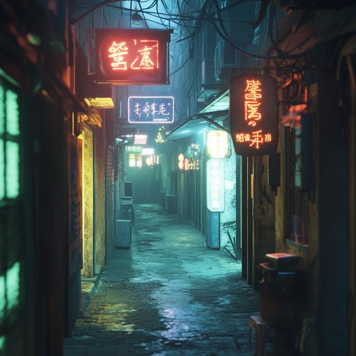 Transport yourself to a neon lit dystopian city where seductive electronic beats and atmospheric synths create an intoxicating ambiance. The music captures the essence of late night cyberpunk romance, blending technology and emotion seamlessly.