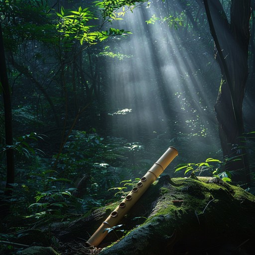 Immerse yourself in the meditative tones of a bamboo flute, harmonizing with the tranquility of nature. This traditional japanese melody creates a calming atmosphere that fosters peace and inner reflection, guiding you to a state of calm mindfulness.