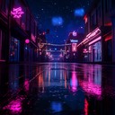 a nostalgic synthwave track evoking memories beneath glowing city lights