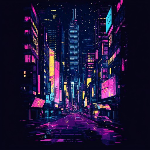 An energetic j pop instrumental that captures the excitement of exploring a modern city at night, with bright synth melodies, driving rhythms, and uplifting harmonies that evoke feelings of wonder and adventure