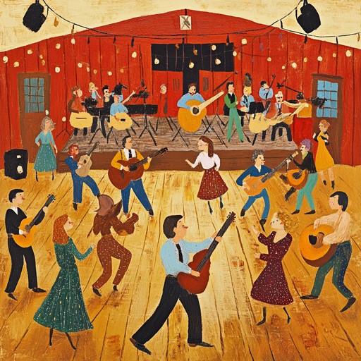 This energetic bluegrass tune, led by rapid banjo picking and driving rhythms, is perfect for barn dances and festive gatherings. It creates an exhilarating, joyful atmosphere, encouraging everyone to tap their feet and join the fun.