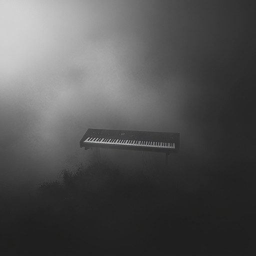 A journey through a dark, unsettling landscape with eerie 70s analog synths, echoing chimes, and a haunting melody. Foggy pads and sinister basslines evoke a sense of impending doom, reminiscent of vintage horror movie soundtracks.