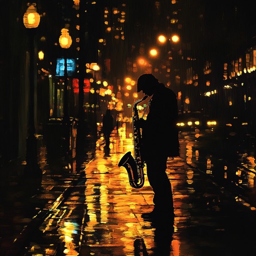 An instrumental piece that fuses the soulful melodies of jazz with pulsating deep house beats, creating an emotional journey through late night cityscapes, featuring smooth saxophone solos and atmospheric synths.