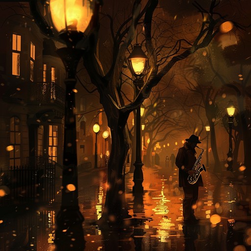 Dive into a sophisticated blend of jazz and cityscape sounds, evoking the serene yet vibrant nightlife. The gentle crooning of a saxophone weaves through ambient urban noises, creating an immersive experience of metropolitan tranquility and subtle energy. This track fuses cool jazz motifs with a modern, laid back groove, perfect for unwinding or reflecting under the city's glow.