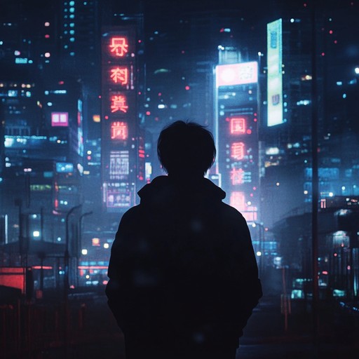 Aing solitary walks through neon filled streets, this dreamy synthpop track intertwines ethereal synth melodies and deep basslines. It captures the bittersweet essence of urban loneliness, blending feelings of nostalgia and melancholy with vibrant city lights.