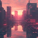 serene electropop instrumental with soothing synths and gentle rhythms