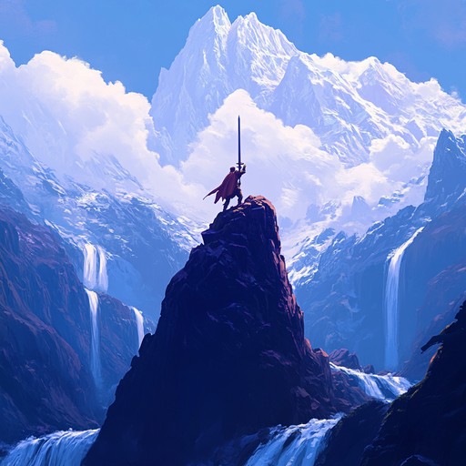 An orchestral ballad painting the picture of a brave hero's adventures through sweeping strings and powerful brass. The composition tells a story of courage, battles, and ultimate triumphs, echoing the timeless legends of old.