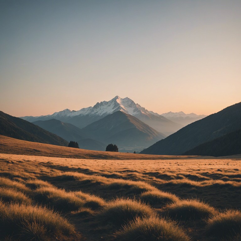 A slow paced gentle rock track that encapsulates the feeling of solitude and introspection as one gazes upon vast, untouched landscapes. The gentle plucking of acoustic guitar strings creates a soft, meditative atmosphere that invites listeners to reflect and relax.