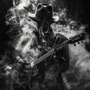 gritty blues rock jam with searing guitar solos