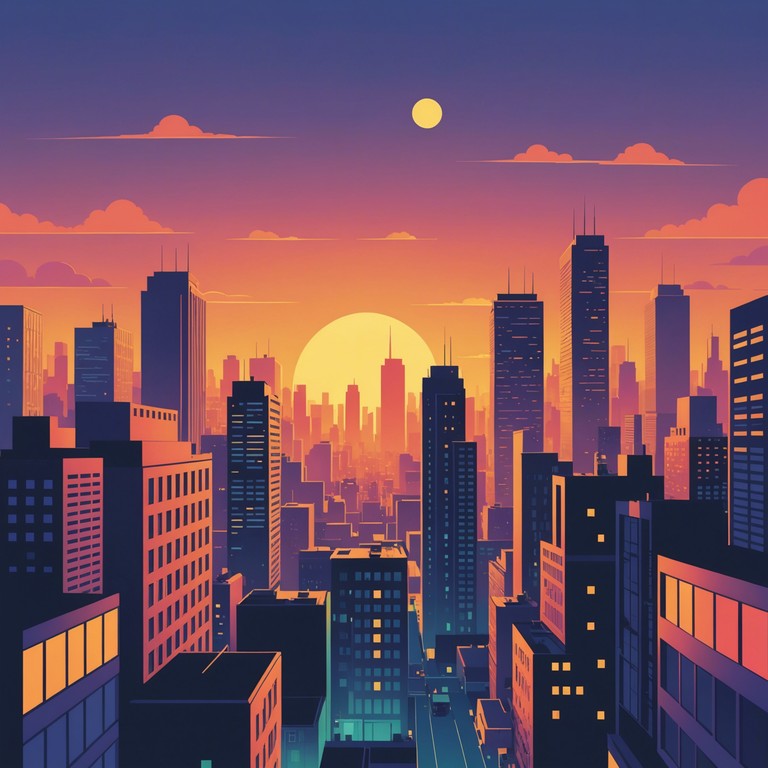 Wake up and embrace the morning with this vibrant new wave tune flush with lively synth melodies that instill a sense of optimism and youthfulness, reminiscent of early daybreak streaming through a bustling cityscape.