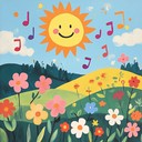 cheerful tune capturing happiness of sunlit meadows and dance