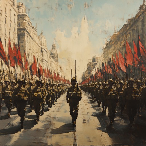 A rousing piece celebrating a triumphant return from battle, marked by jubilant brass and powerful drumbeats. The driving rhythm and triumphant melodies evoke the spirit of victory and celebration, filling listeners with pride and joy. This track combines traditional military style with a festive, ecstatic atmosphere.