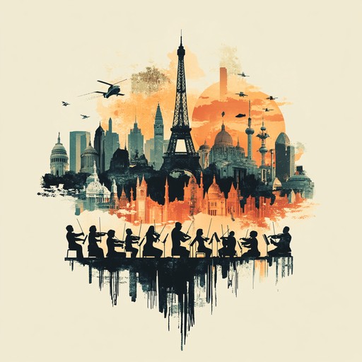 Experience an inspiring odyssey through an invigorating blend of orchestral grandeur and diverse global music elements. This instrumental fusion brings together sweeping string sections, commanding brass, and immersive percussion with unique world instruments, delivering a soundscape that feels bold, majestic, and boundless.