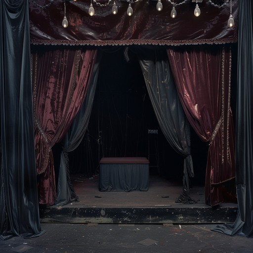 A hauntingly eerie dark cabaret piece that immerses listeners in a theatrical and twisted carnival atmosphere, blending gothic melodies with vintage cabaret instrumentation and an unsettling undercurrent