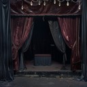 hauntingly eerie dark cabaret with theatrical vibes