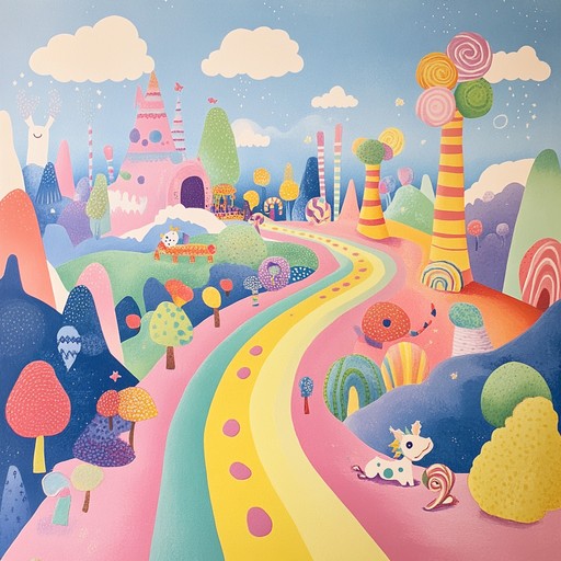 Embark on a delightful, psychedelic adventure through a mystical land of rainbow bubblegum. The toy piano's playful melodies intertwine with cosmic synths, creating a dreamscape that both delights and calms young minds. Swirling soundscapes and ethereal chimes enhance the whimsical and trippy atmosphere.