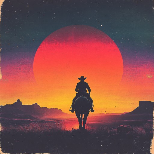 An upbeat instrumental piece that blends lively guitar melodies with a rhythmic backdrop, evoking the excitement of riding through the untamed western landscapes. It captures the vibrant energy and spirit of adventure characteristic of the frontier days.