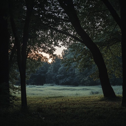 An ethereal blend of soft harmonics and hushed whispers, capturing the essence of a tranquil summer night. The tender notes of a single instrument weave through an adjunct soundscape, evoking images of a gentle breeze, the rustling of leaves, and the distant calls of nocturnal creatures. This piece brings a sense of peace and nostalgia, perfect for moments of quiet reflection