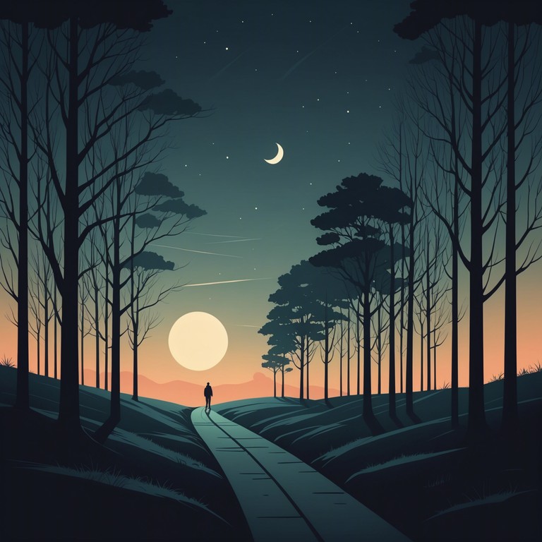 As the moon casts its silver glow upon the fog enshrouded woods, a lone banjo plays, reverberating through the trees. Each note builds upon the last to form a tapestry of sound that celebrates the beauty and fear of the unknown. This song captures the essence of a chilling folklore whispered from one generation to the next.