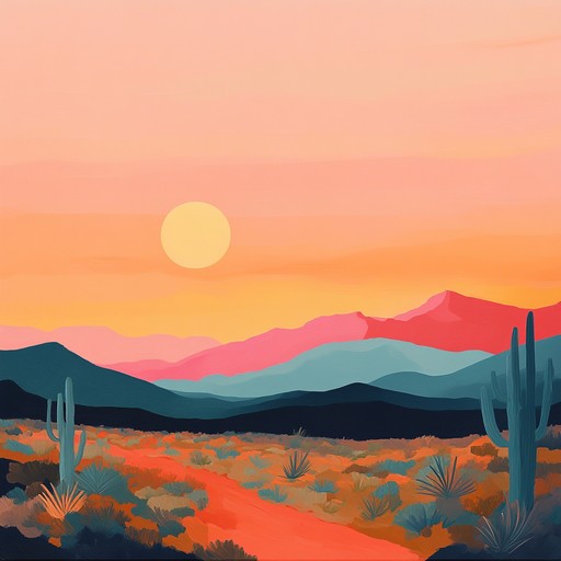 A tranquil fusion of acoustic guitar and ambient soundscapes, this track offers a serene escape to a sunset in the western desert, perfect for unwinding and meditation.