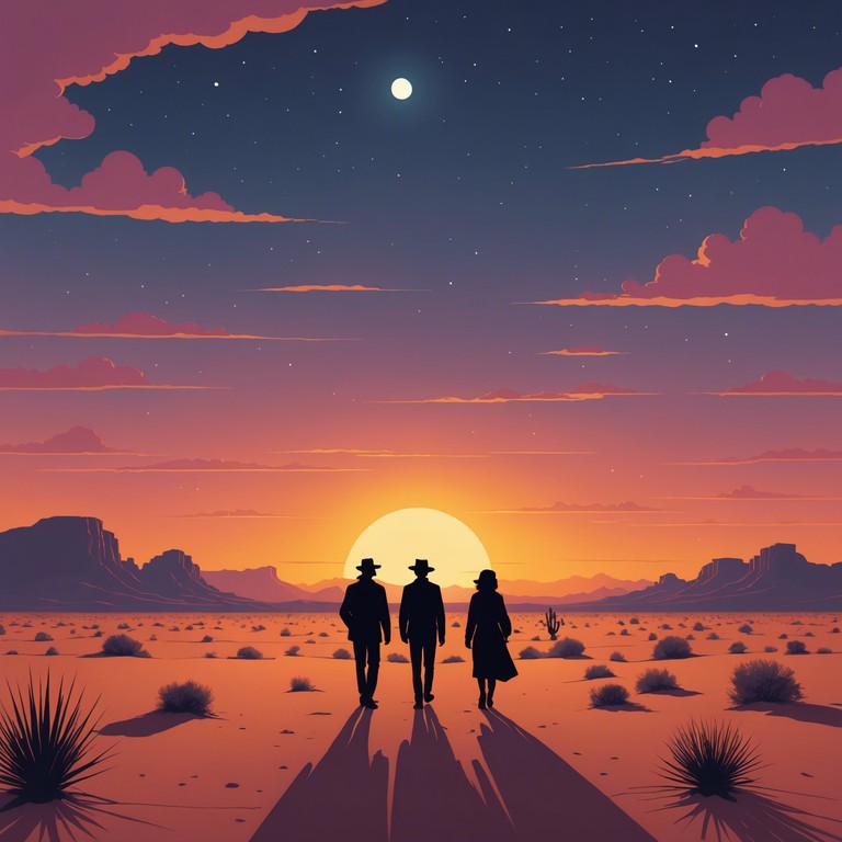 This piece captures the essence of a romantic evening in the middle east, filled with deep emotions and the serene vastness of the desert. Using traditional instruments and soothing melodies, it evokes a sense of intimacy and timeless love. The slow, meandering tempo complements the setting sun over dunes, creating a perfect backdrop for a lovers' rendezvous.