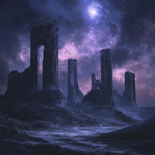 An instrumental piece blending synth melodies with orchestral strings and choral voices. This song envelops the listener in a mystical, melancholic atmosphere, leading them into a world filled with emotional depth and ethereal wonder, reminiscent of shadowy nocturnal landscapes.