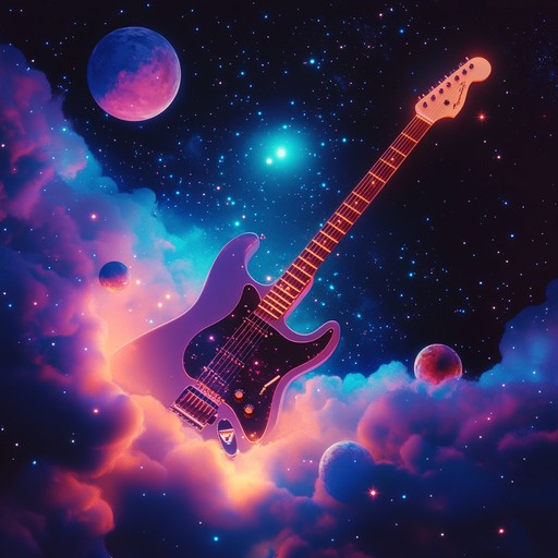 Experience a cosmic odyssey with electrifying guitar solos, solid drum patterns, and driving bass. This track merges the power of hard rock with the grandeur of space, offering an otherworldly musical experience.