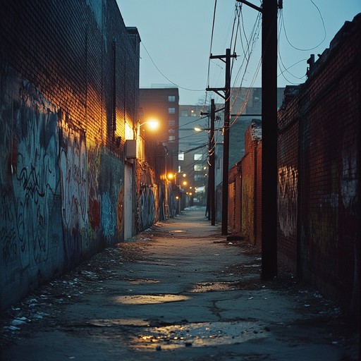 This emotive track features a somber, reverb soaked guitar strumming that creates an atmosphere of desolation, akin to walking through an abandoned cityscape at dusk. Layers of distorted synths build up, adding a gritty intensity that complements the track’s underlying sadness. Minimalistic drum patterns enhance the track’s raw, confessional vibe, making it ideal for deep, late night reflections.