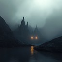 an intense dark ambient track with driving, energizing rhythms