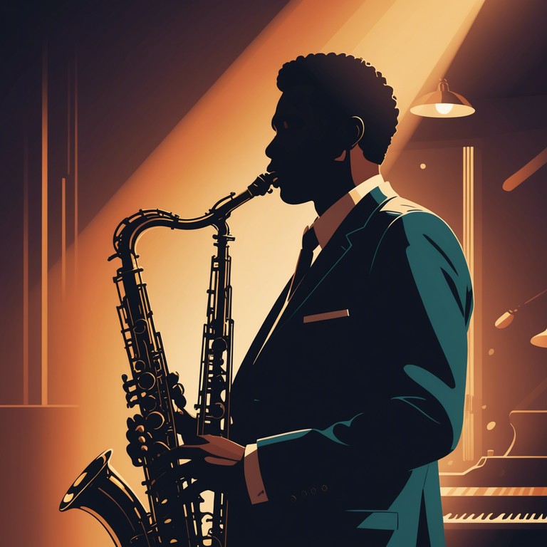 A powerful saxophone takes the lead, blending with dynamic latin percussion and moody jazz chords to create a piece perfect for a night of passionate dance and deep contemplation.