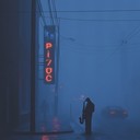 echoes of solitude in neon lit metropolis