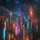 synth driven ambient journey through cosmic realms, ethereal and futuristic