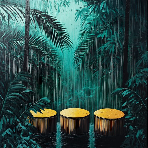 A melancholic instrumental evoking the somber emotions of lost love and nostalgia under a tropical downpour. Steel drums create a bittersweet melody while gentle maracas mimic the sound of falling rain. Layered with subtle guitar strums and emotive flute, this piece is hauntingly beautiful.