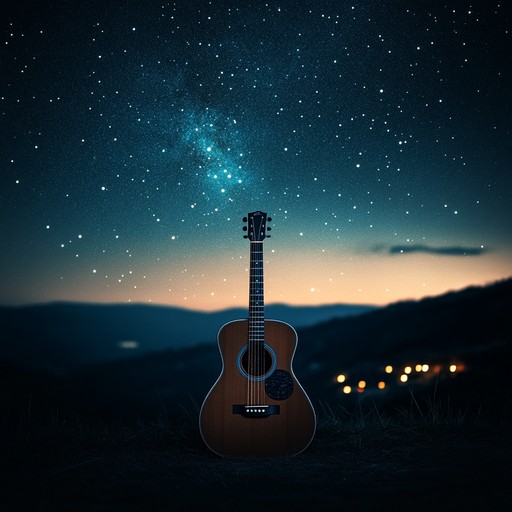 A tender instrumental piece led by soothing acoustic guitar, evoking the calm and wonder of gazing at stars and the deep emotions stirred by their beauty.