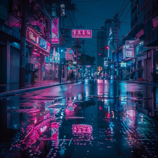 A powerful synthpop track with bright, shimmering synths, a driving beat, and an undertone of nostalgia. This instrumental composition evokes the enchanting feeling of neon lights flickering in a bustling cityscape at night. Perfect for dance floors or a reflective night drive