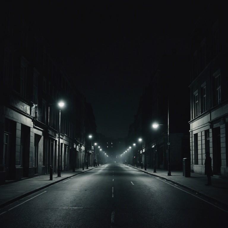 A track where eerie suspense meets the smooth, soulful grooves of r&b. Dark, engaging melodies crafted with minimalistic yet profound layers that explore the themes of unseen dangers and lurking fears. Perfect for a suspenseful night scene in a film or a thrilling background score that grips the audience.