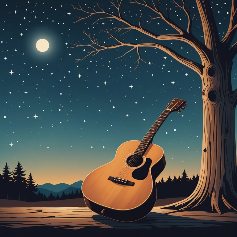 Emulating the feel of an old folk tale told through gentle guitar strums, this song serves as a musical bridge connecting lost lovers, whispering sentiments across the tranquility of a serene moonlit landscape.